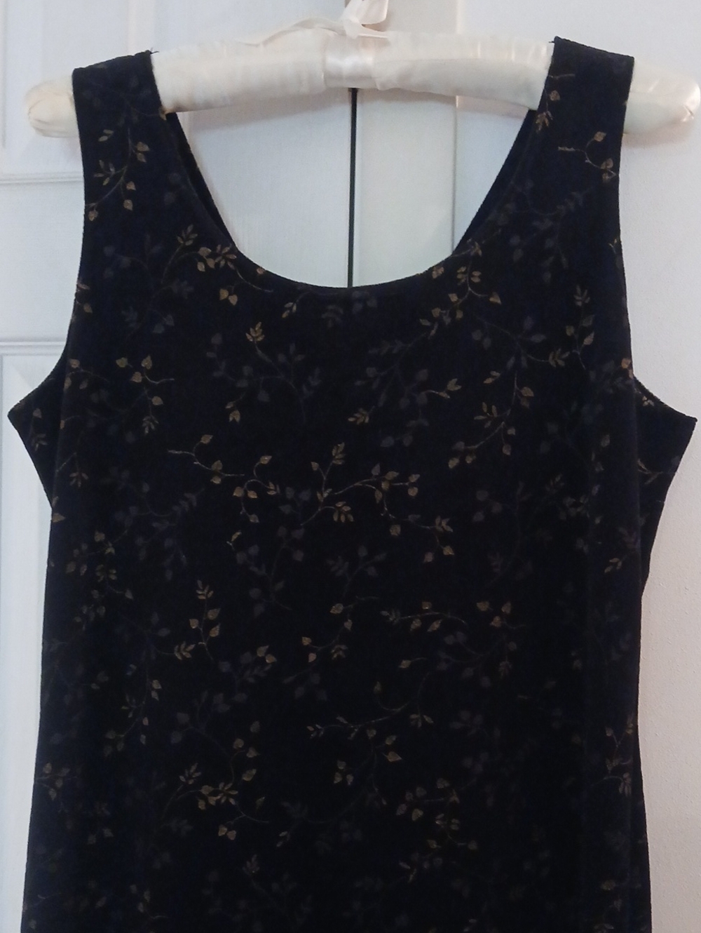 Black Maxi Dress with Gold Accents - Picture 6 of 6